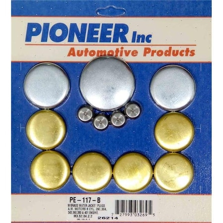Pioneer Pioneer PIOPE117B AMC V8 Freeze Plug Kit - Brass PIOPE117B